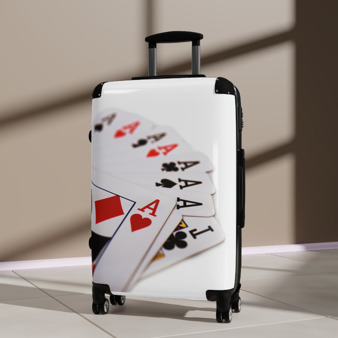 Ace Traveler: Casino-Themed Suitcase for the Bold & Stylish