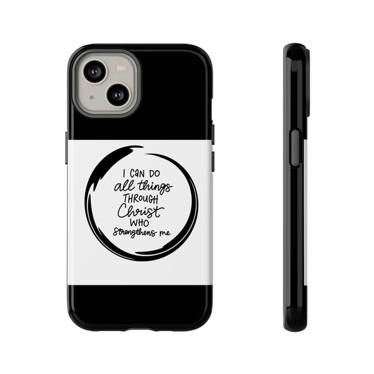 I Can Do All Things" Custom Premium Protective Phone Case – Double-Layered Durability