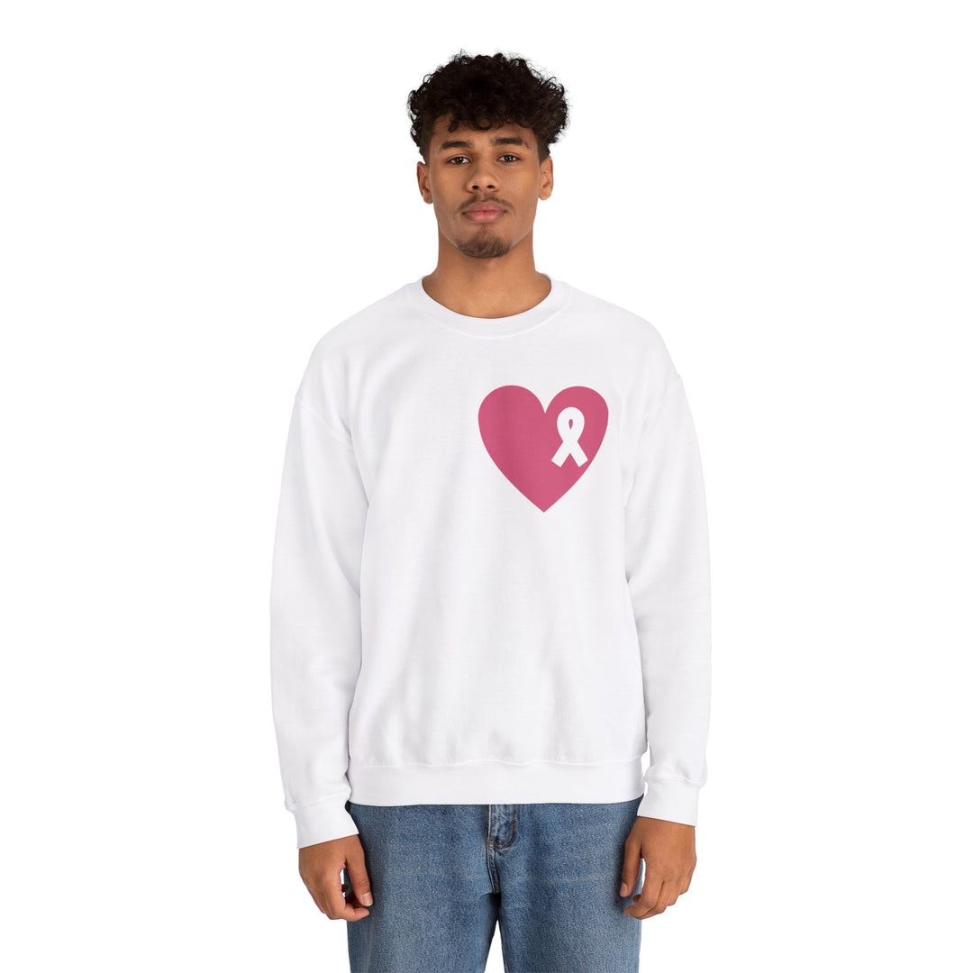 Healed Breast Cancer Awareness Sweatshirt – Cozy Unisex Crewneck for Everyday Comfort & Support"