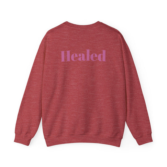 Healed Breast Cancer Awareness Sweatshirt – Cozy Unisex Crewneck for Everyday Comfort & Support"