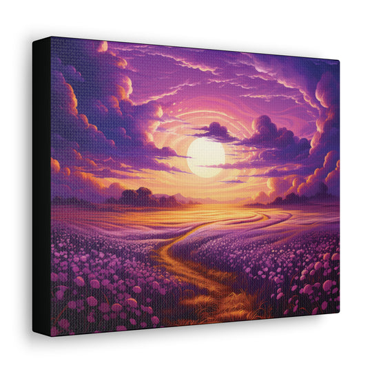 Vivid Twilight Canvas Art - Golden Sunsets & Mystical Valleys in Stunning Detail