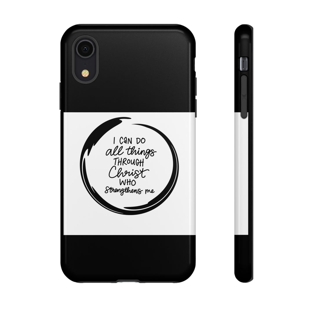 I Can Do All Things" Custom Premium Protective Phone Case – Double-Layered Durability