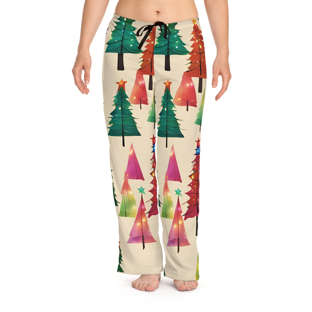 Festive Dreamland Women's Christmas Pajamas – Colorful Holiday Tree Magic