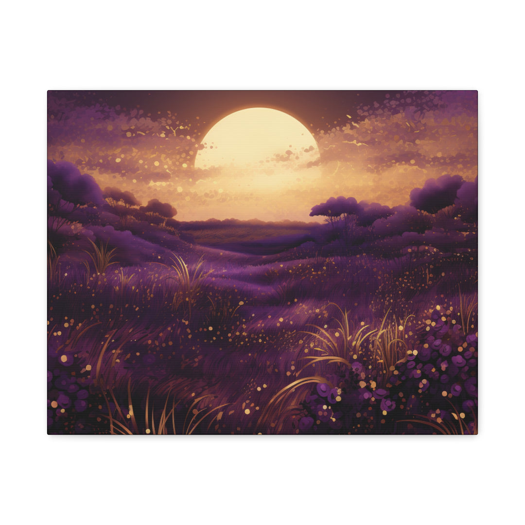 Harvest Moon Elegance: Vibrant Yellow Moon Canvas Art – Illuminate Your Space with Lunar Beauty