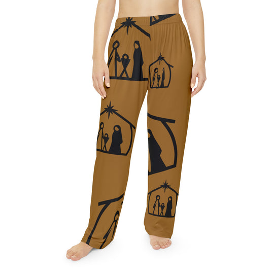 Women's Nativity Serenity Christmas Pants – Celebrate the Season in Style