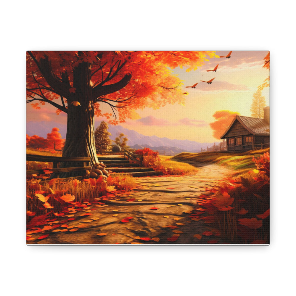 Autumn Serenity Canvas Art – Captivating Fall Foliage & Tranquil Charm for Your Home