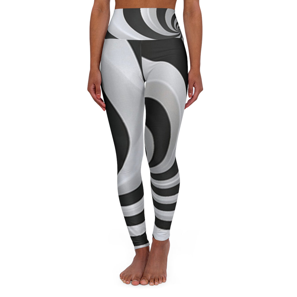 High-Waisted Skinny Fit Yoga Leggings – Custom All-Over Print Athleisure with Style & Comfort