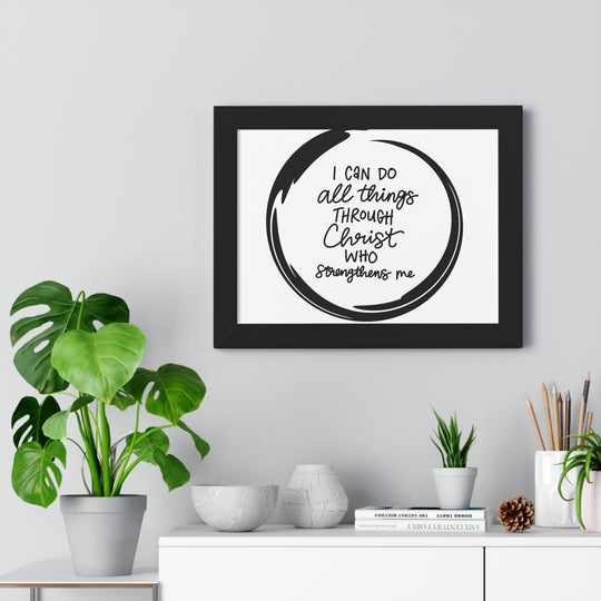 Empowerment Canvas: 'I Can Do All Things Through Christ' – Inspirational Wall Art for Faith & Motivation