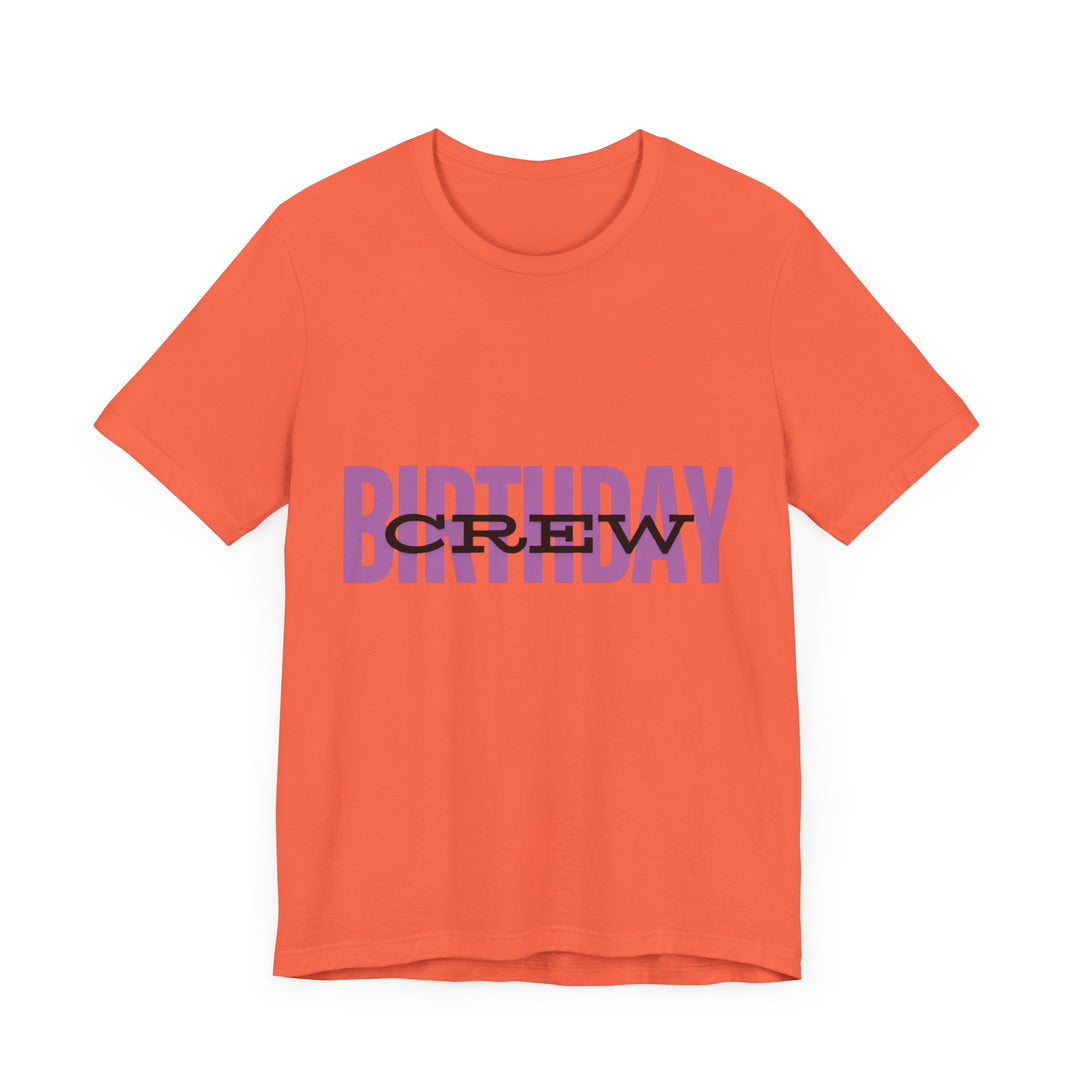 Vibrant 'Birthday Crew' Tee