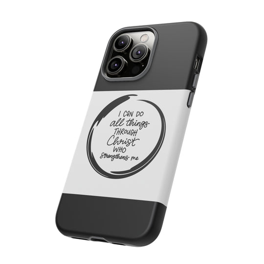 I Can Do All Things" Custom Premium Protective Phone Case – Double-Layered Durability