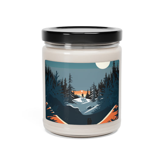 Embracing Sunset Kiss Ski Slope Candle