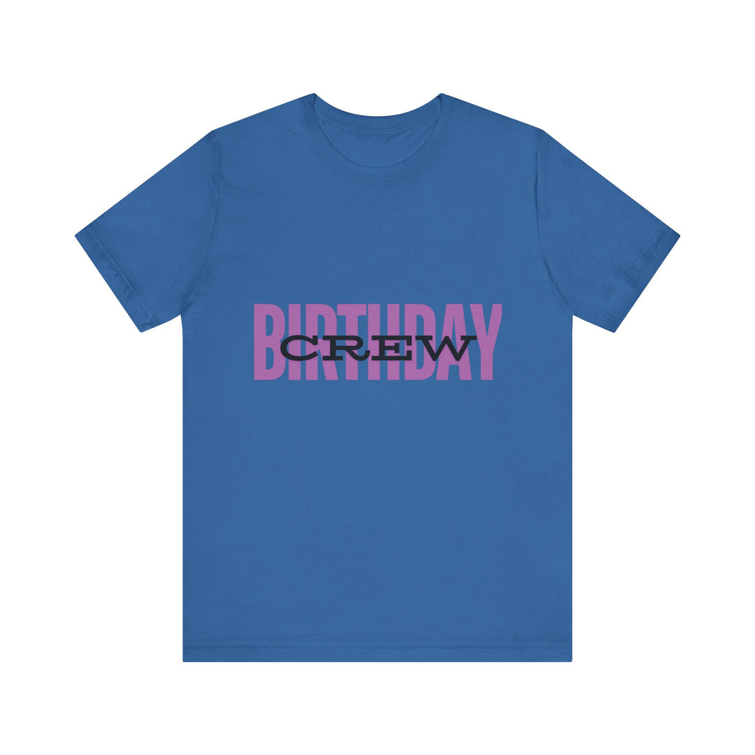 Vibrant 'Birthday Crew' Tee