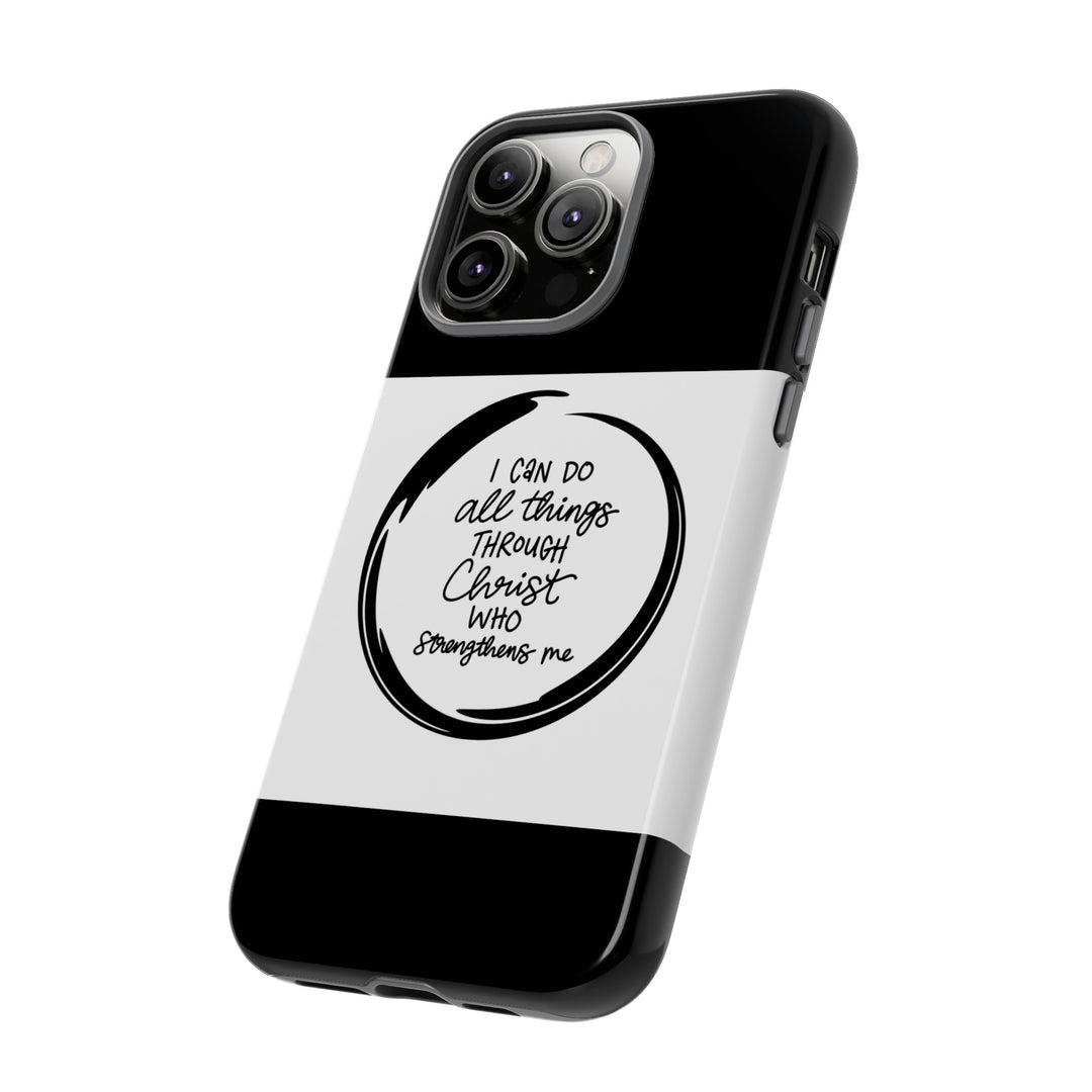 I Can Do All Things" Custom Premium Protective Phone Case – Double-Layered Durability