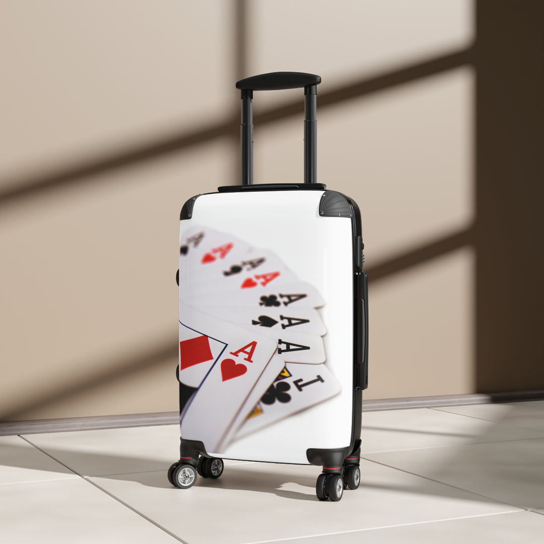 Ace Traveler: Casino-Themed Suitcase for the Bold & Stylish