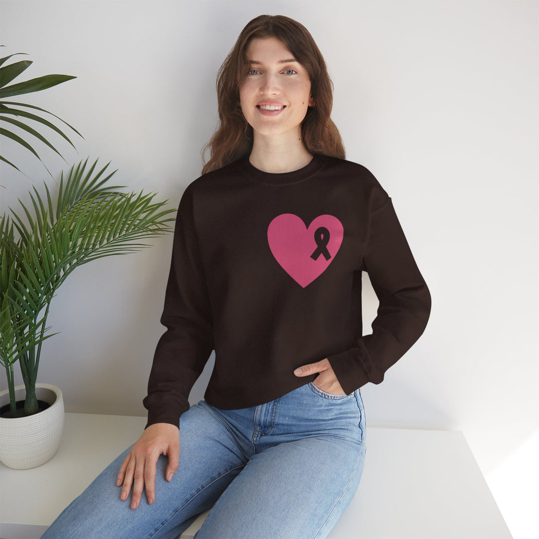 Healed Breast Cancer Awareness Sweatshirt – Cozy Unisex Crewneck for Everyday Comfort & Support"