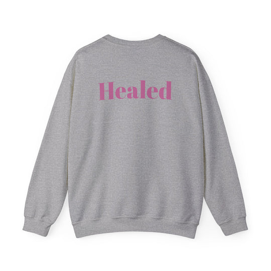 Healed Breast Cancer Awareness Sweatshirt – Cozy Unisex Crewneck for Everyday Comfort & Support"