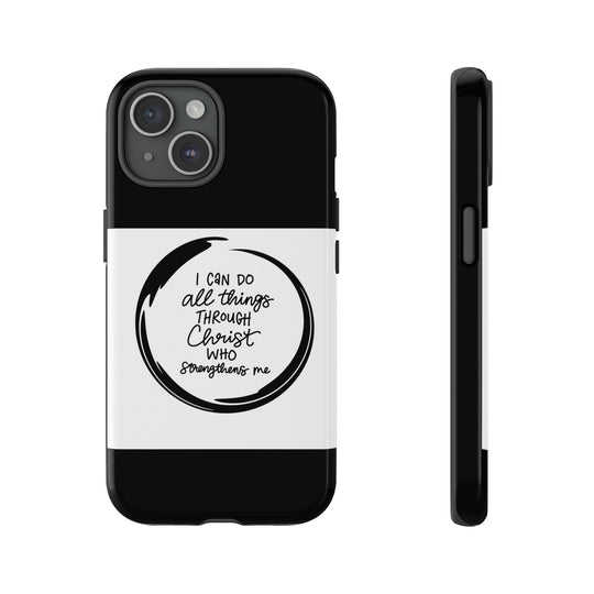 I Can Do All Things" Custom Premium Protective Phone Case – Double-Layered Durability