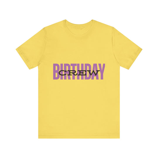 Vibrant 'Birthday Crew' Tee