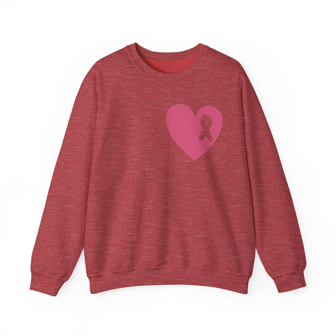 Healed Breast Cancer Awareness Sweatshirt – Cozy Unisex Crewneck for Everyday Comfort & Support"