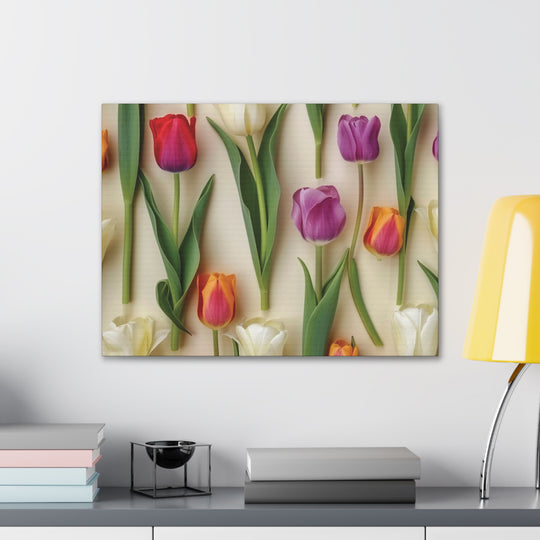 Blooming Radiance Floral Canvas Art - Vibrant Wall Decor for Home & Office