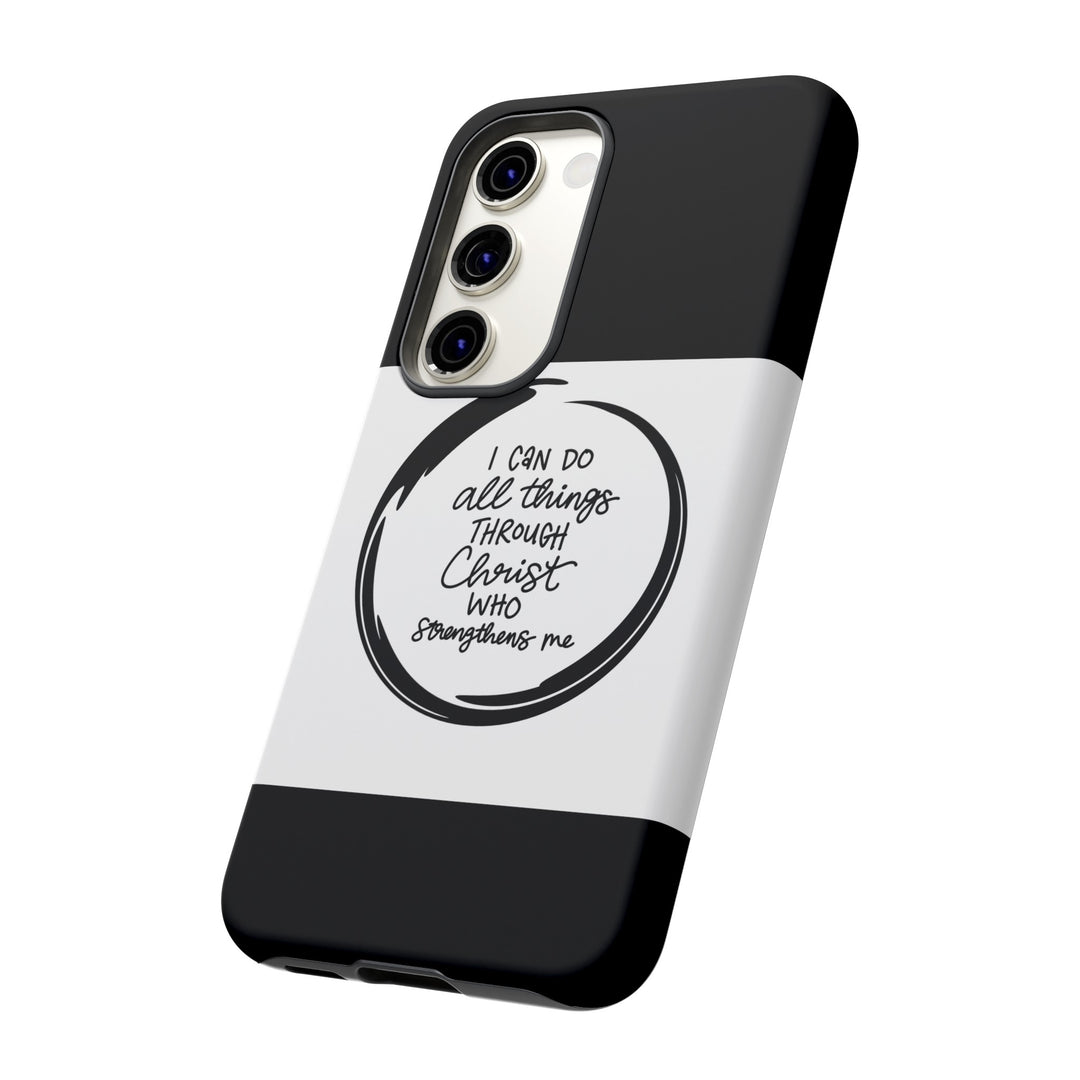 I Can Do All Things" Custom Premium Protective Phone Case – Double-Layered Durability