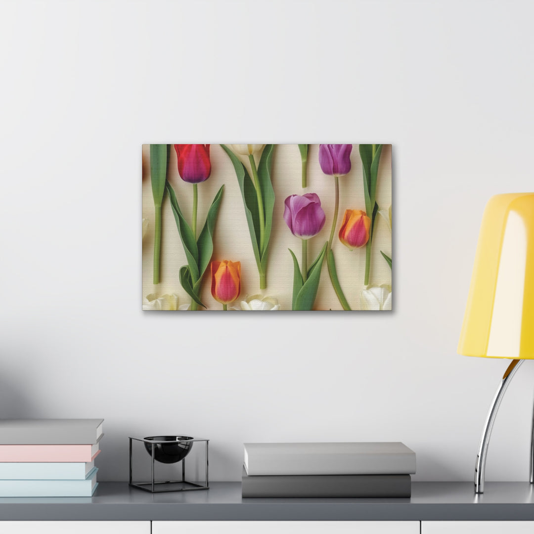 Blooming Radiance Floral Canvas Art - Vibrant Wall Decor for Home & Office