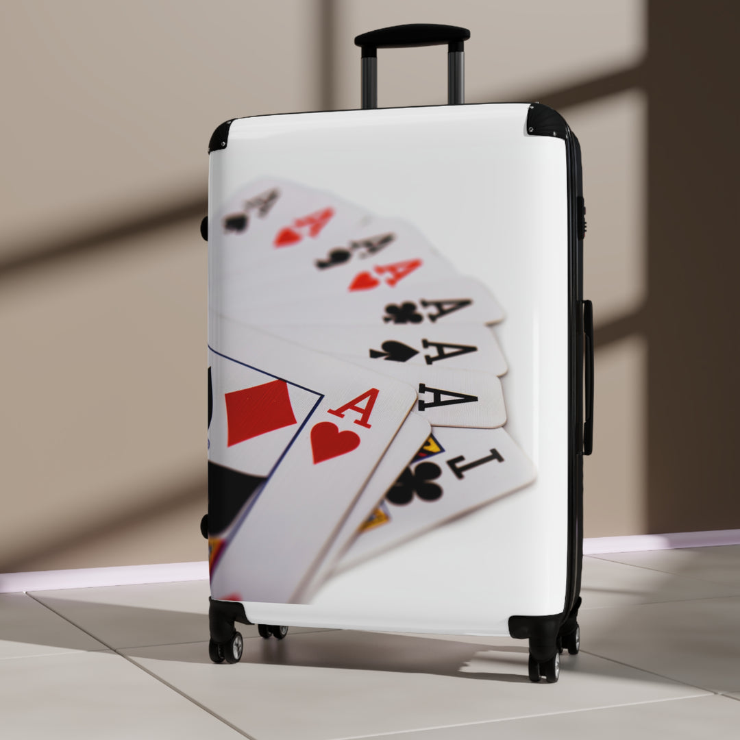 Ace Traveler: Casino-Themed Suitcase for the Bold & Stylish