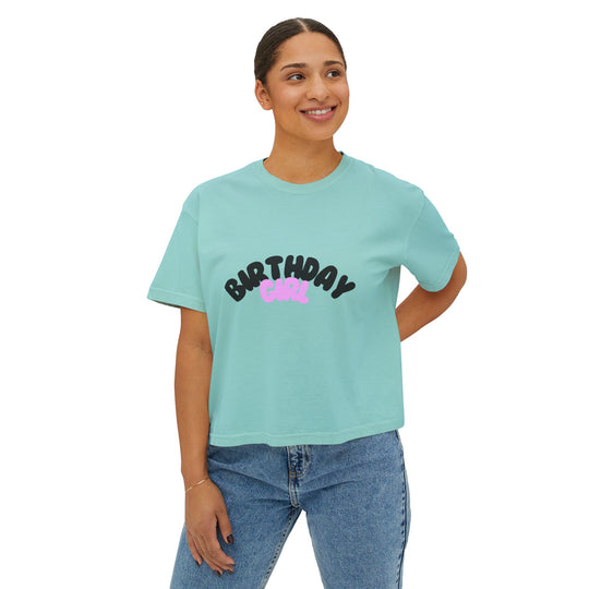 Stylish Birthday Girl Celebration Tee