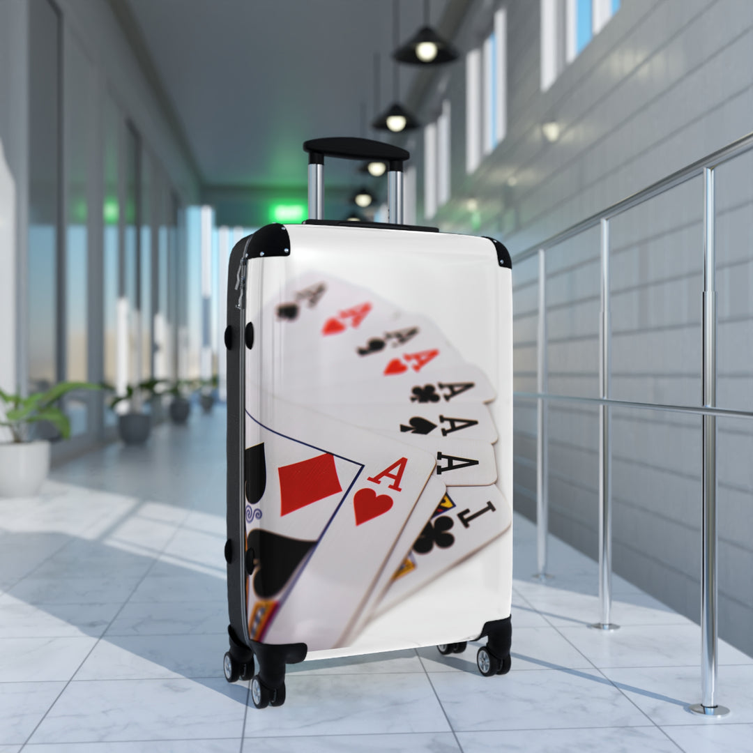 Ace Traveler: Casino-Themed Suitcase for the Bold & Stylish