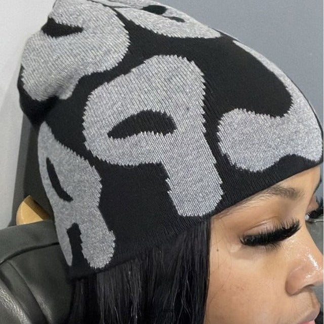 Candy Contrast Knit Beanie: Cozy Woolen Hat with Bold Color Pop