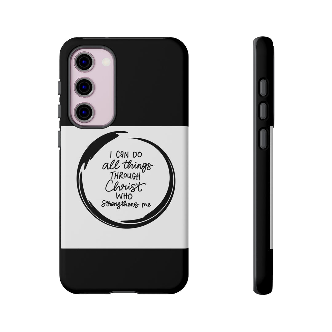 I Can Do All Things" Custom Premium Protective Phone Case – Double-Layered Durability