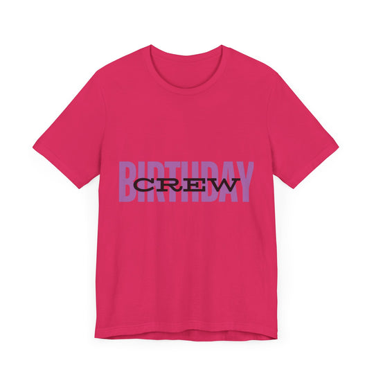 Vibrant 'Birthday Crew' Tee