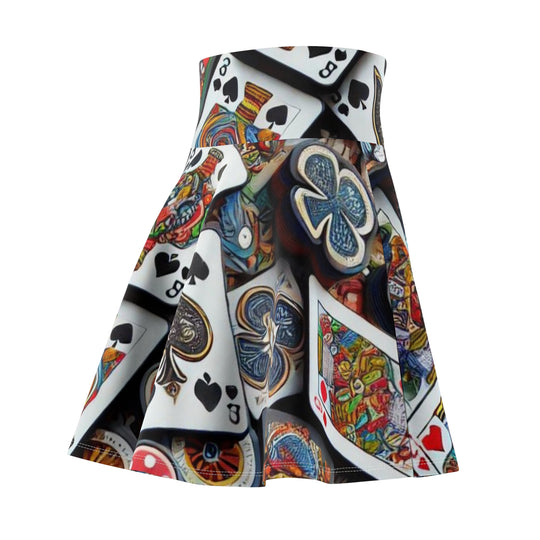 Sexy Casino Women's Skater Skirt