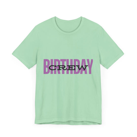 Vibrant 'Birthday Crew' Tee