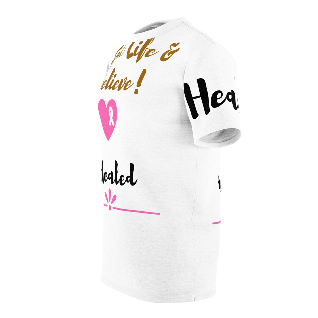 Popular Stylish Speak Life & Believe Tee - #Healed | Lightweight, Premium Comfort Casual T-Shirt