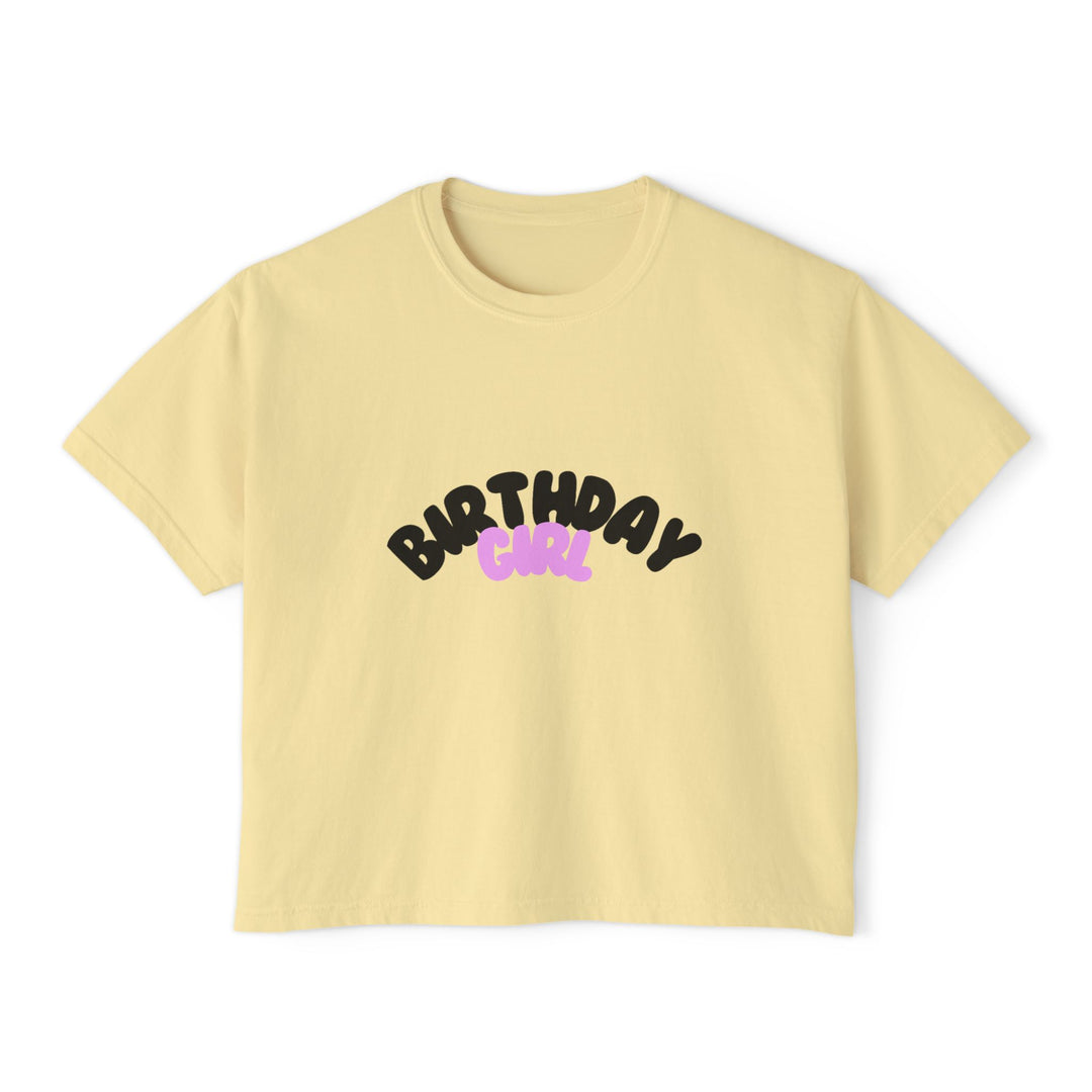 Stylish Birthday Girl Celebration Tee