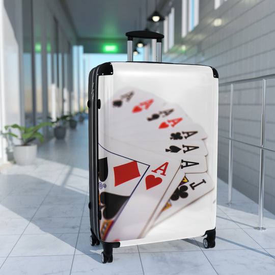 Ace Traveler: Casino-Themed Suitcase for the Bold & Stylish