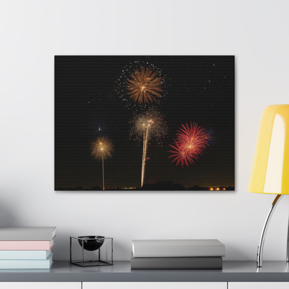 Fireworks Spectacle Canvas Art - Ignite Your Space with Explosive Color & Festive Energy