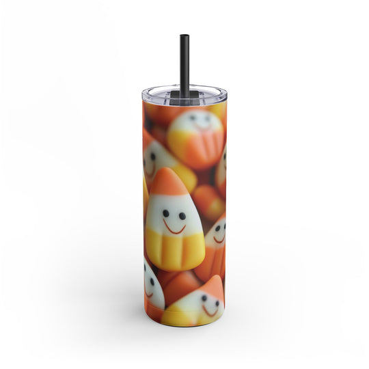 Candy Corn Cheer Tumbler - captivatingconversationsstarters