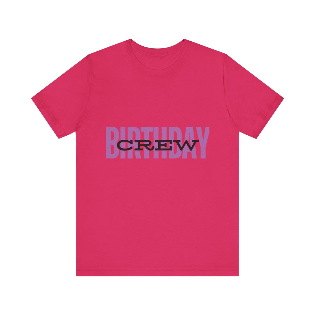 Vibrant 'Birthday Crew' Tee