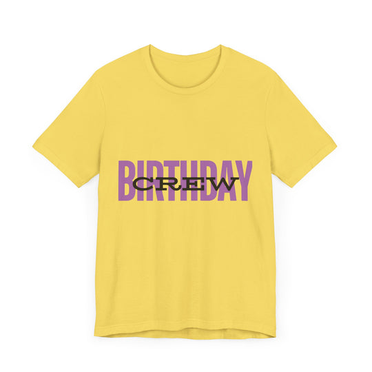 Vibrant 'Birthday Crew' Tee