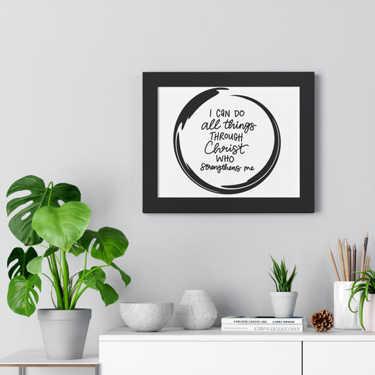 Empowerment Canvas: 'I Can Do All Things Through Christ' – Inspirational Wall Art for Faith & Motivation