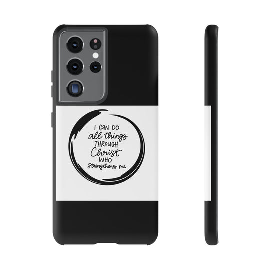 I Can Do All Things" Custom Premium Protective Phone Case – Double-Layered Durability