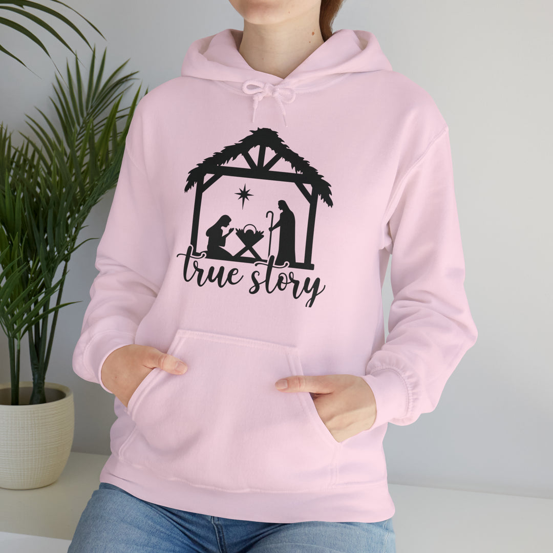 True Story Nativity Scene Hoodie - Celebrate the Reason for the Season in Style!