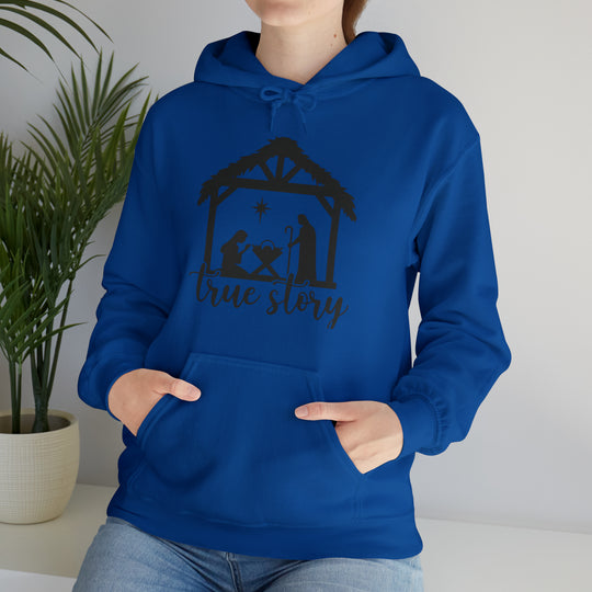 True Story Nativity Scene Hoodie - Celebrate the Reason for the Season in Style!