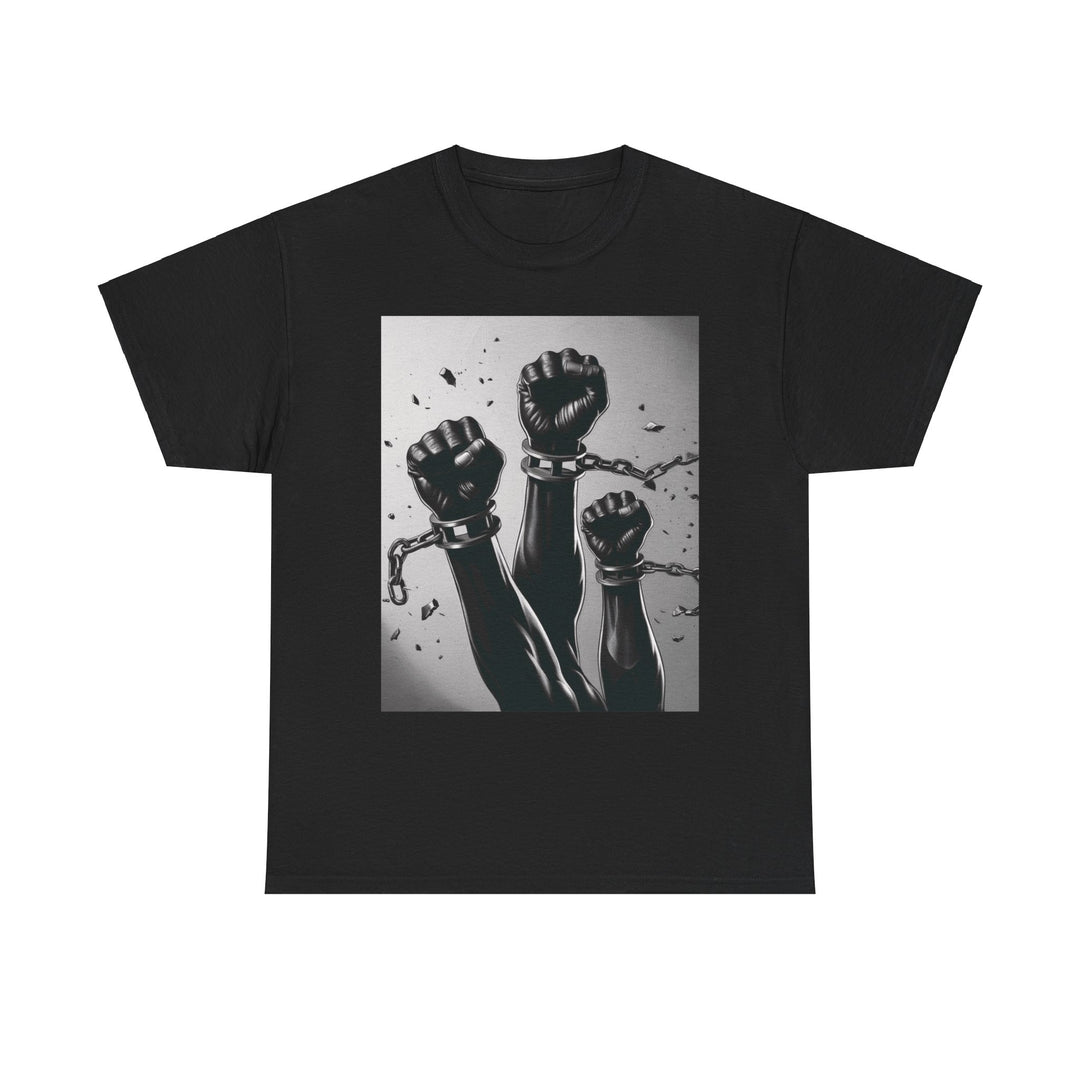 Empowerment Fist T-Shirt – African American Freedom Design | Broken Chains & Black History Month Tribute