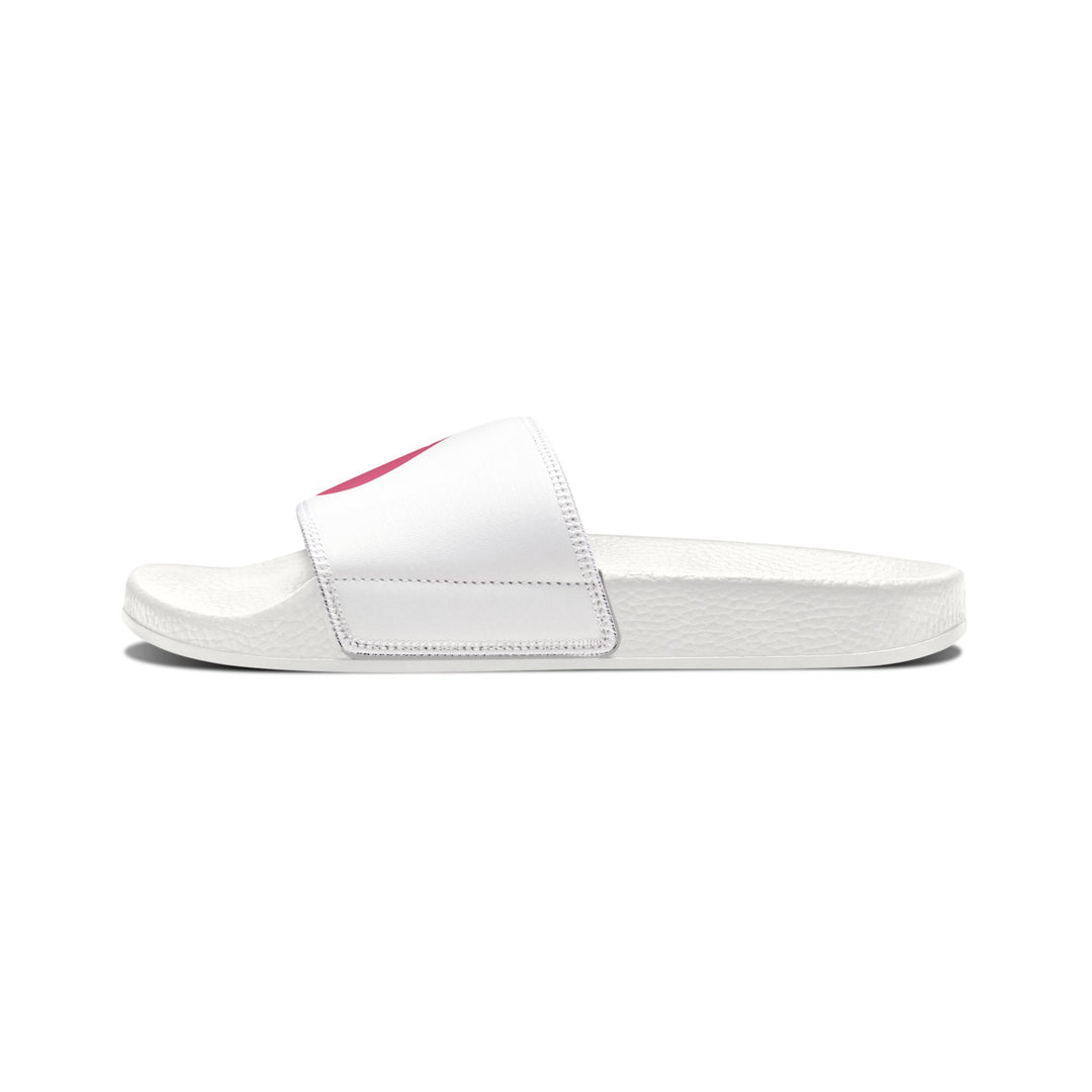 Empower Every Step - Women's Breast Cancer Awareness Slide Sandals with Customizable Removable Straps