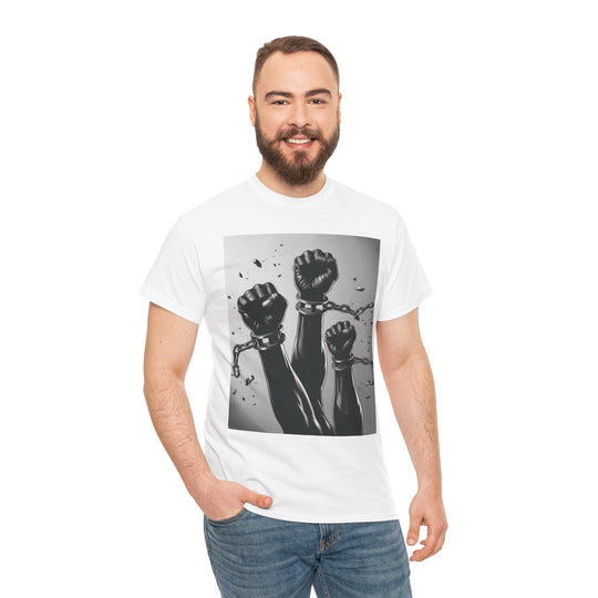 Empowerment Fist T-Shirt – African American Freedom Design | Broken Chains & Black History Month Tribute