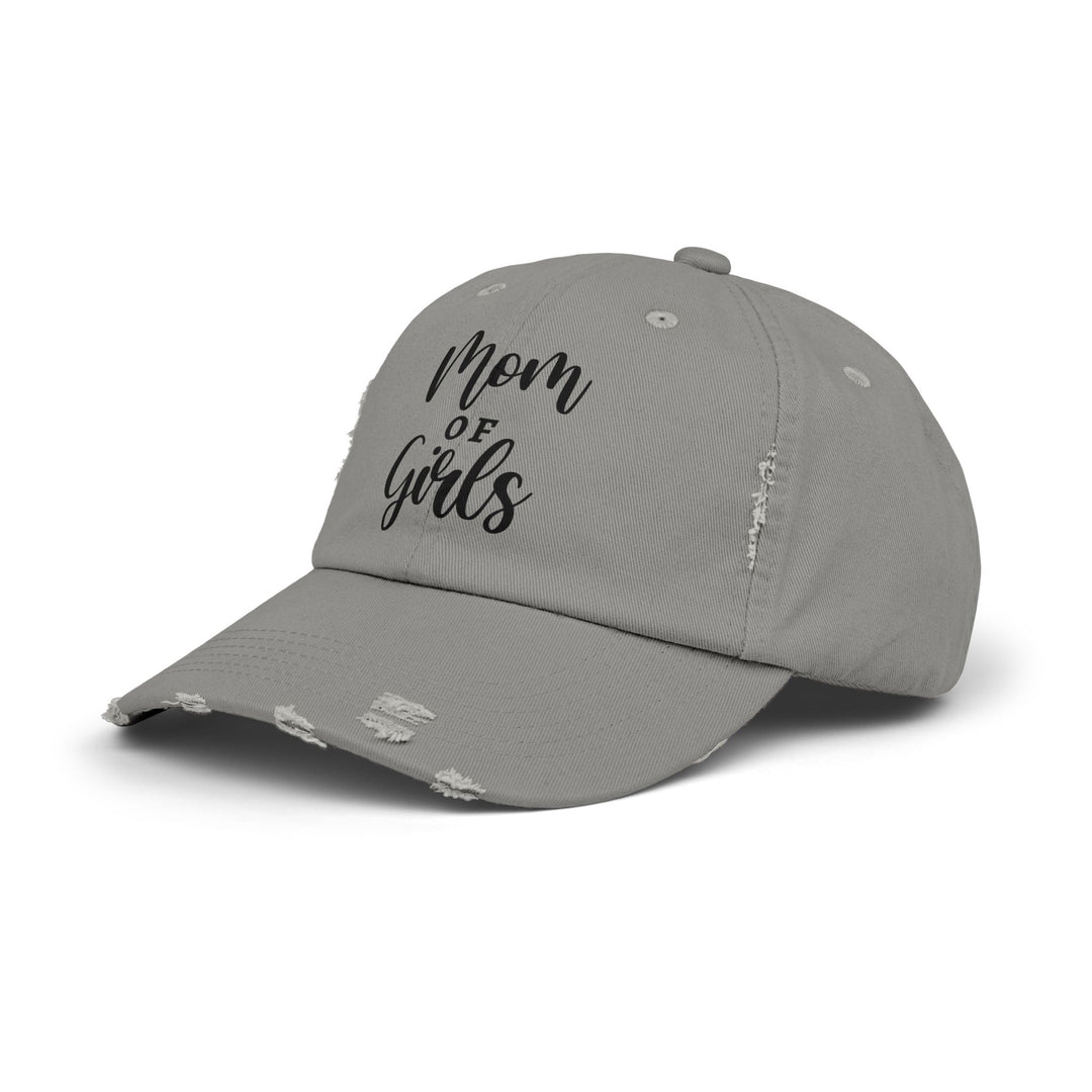 Mom of Girls Distressed Cap