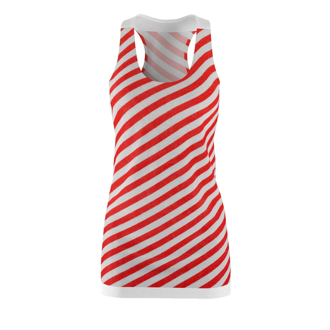 Celestial Candy Cane Dress – Sweet Elegance with Festive Charm